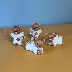 Vintage HOMCO Bear Angel Ornaments #5721